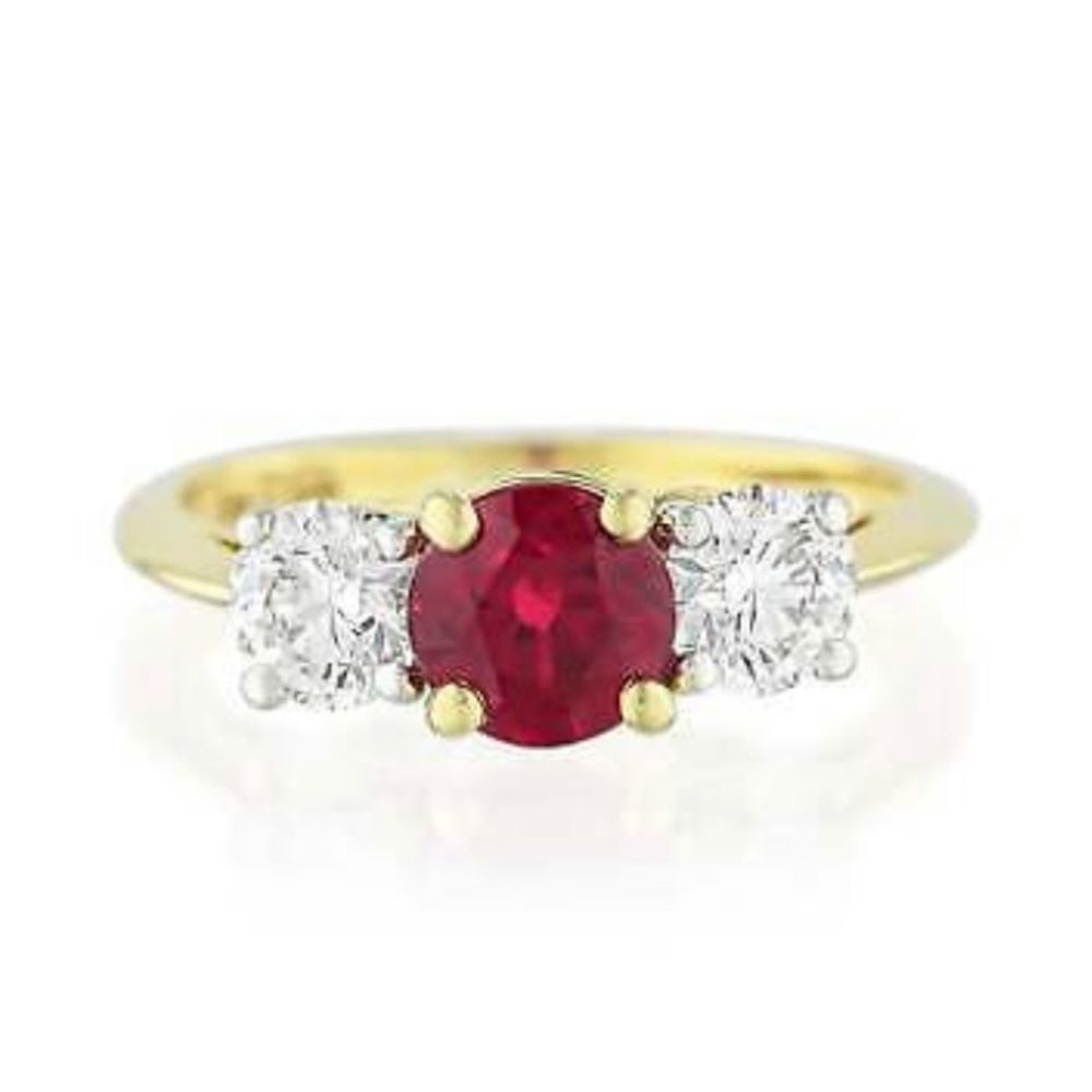 Tiffany & Co. Estate Ruby and Diamond Ring